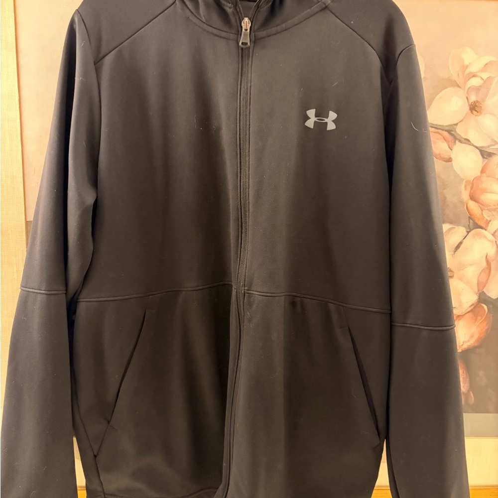 Under Armour Men's Hooded Performance Zipper Jacket in Black